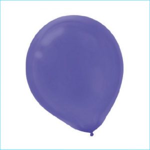 Latex Balloon Pack 15 Purple 30cm