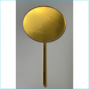 Cake Topper Circle Blank Gold
