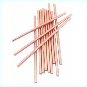 Metallic R/Gold Paper Straws Pk20