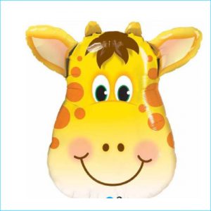 Foil Safari Giraffe Head 35cm Airfill