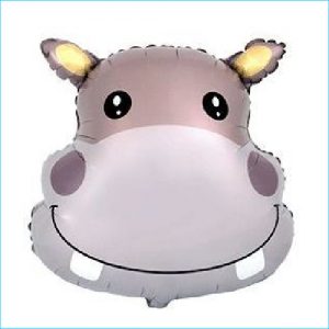 Foil Zoo Animal Hippo 56cm