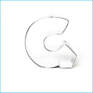 Cookie Cutter Alphabet Letter G 3"