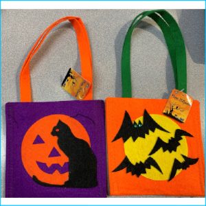 Assorted Halloween Felt Bags