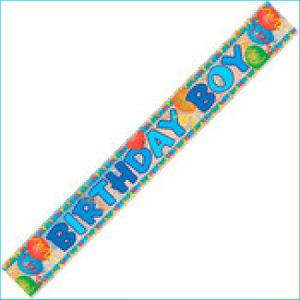 Birthday Boy Foil Banner 3.65m