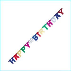 Happy Birthday Multi Jointed Banner 125c
