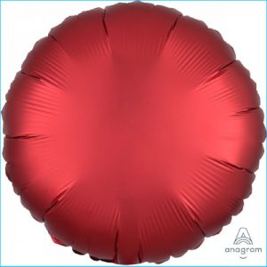 Foil 45cm Circle Satin Red