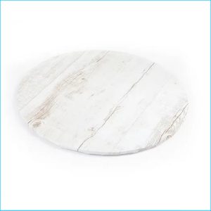 Cake Board Printed White Wood 14" Round