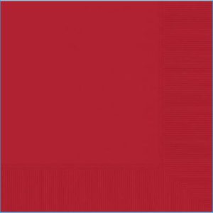 Apple Red Beverage Napkins Pk 20
