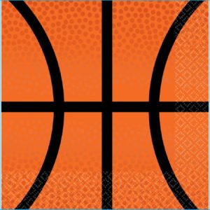Basketball Beverage Napkin Pk 36