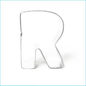 Cookie Cutter Alphabet Letter R 3"