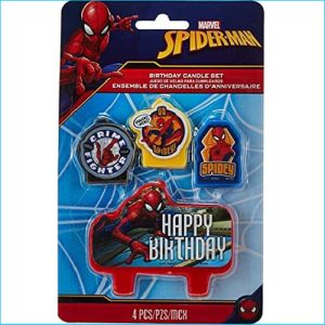 Candle Spiderman Set of 4