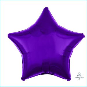 Foil 45cm Star Metallic Purple