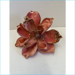 Magnolia Clip Flw Rose Gold 13cmx21cm
