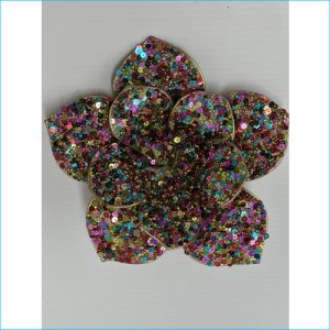 Magnolia Clip Flw Rainbow Sequin 20cm