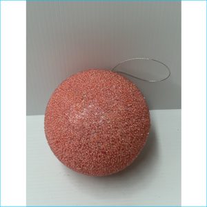 Bauble Light Pink Glitter 12cm
