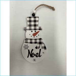 Xmas Snowman Noel Ornament 14cm