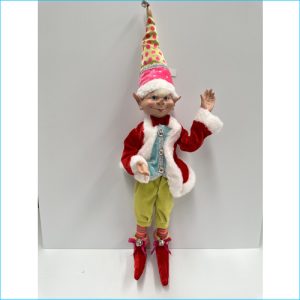 Pink Polka Dot Hat Elf 60cm