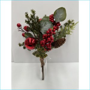 Berry Bauble Pine Pick 30cm