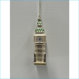 Bauble Big Ben Champagne 15cm