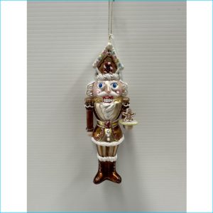 Bauble Nutcracker w Gingerbread Hat 19cm