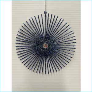 Glitter Fan Blue 30cm