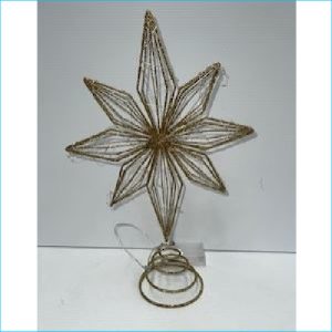 Star Tree Topper Gold 38cm