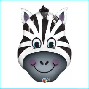 Foil Safari Zebra Head 81cm