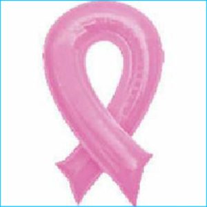 Foil Get Well Soon Pink Ribbon 91cm
