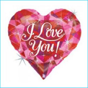 Foil Love Heart I Love You 89cm