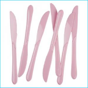 Light Pink Plastic Knives Pk 25