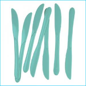 Turquoise Plastic Knives Pk 25