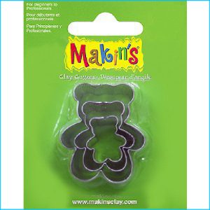 Mini Cutter Teddy Bear Set of 3 Makins