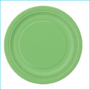Lime Green Paper Lunch Plates Pk 8