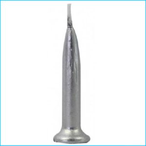 Bullet Candle Silver Single