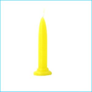 Bullet Candle Yellow Single