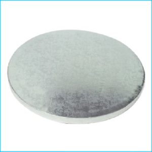 Cake Board Drum Round Silver 10"