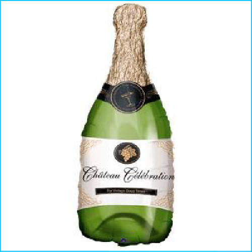 Foil Beverage Champagne Bottle 91cm