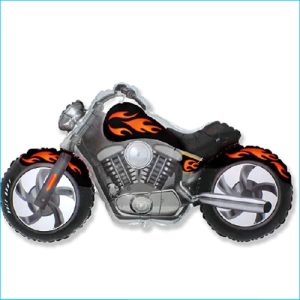 Foil Motorbike Black 115cm