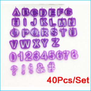 Mini Cutter Alphabet & Number Set 40