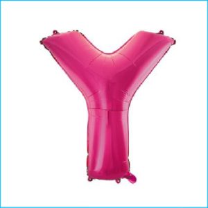 Foil 86cm Pink Letter Y
