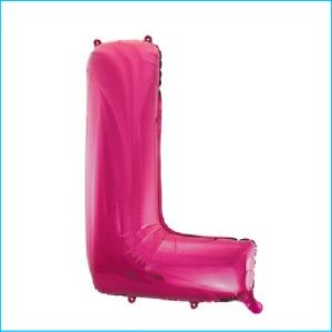 Foil 86cm Pink Letter L