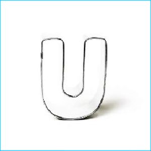 Cookie Cutter Alphabet Letter U 3"