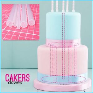 Cake Dowels Opaque Large Pk 5