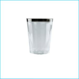 Silver Rim Tumblers Pk 6