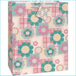 Gift Bag Large Flowers Pk 1