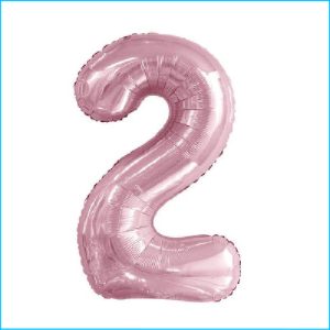 Foil 86cm Pink Pastel Number 2 Meteor