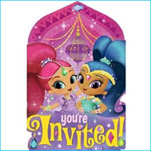Shimmer and Shine Invites Pk 8