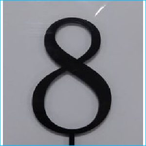 Cake Topper Black Number 8