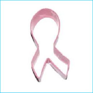 Cookie Cutter Pink Ribbon 3.5" Pink