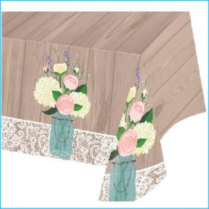 Rustic Wedding Tablecover 1.37m x 2.59m